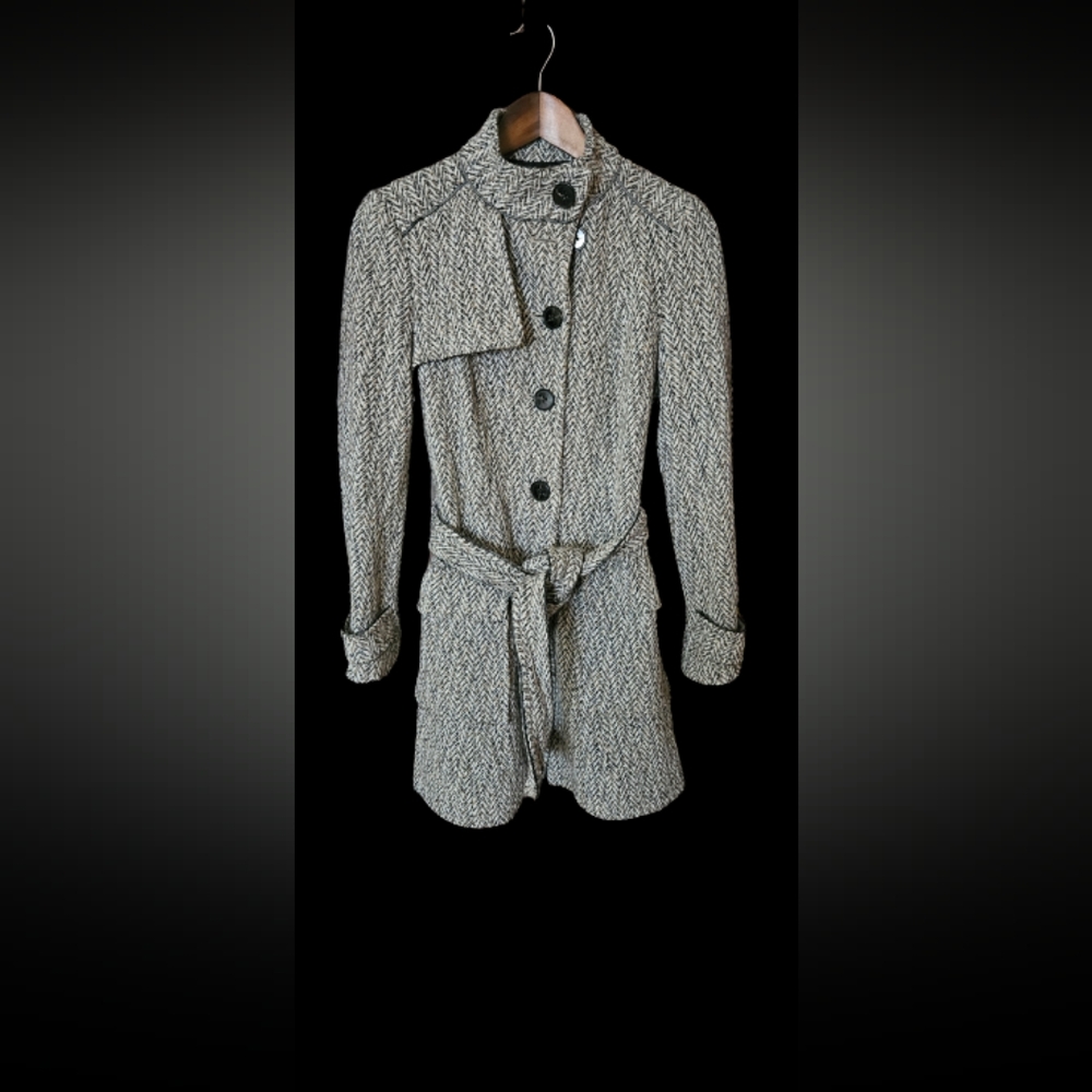 Zara Tweed Wool Blend Womans Coat